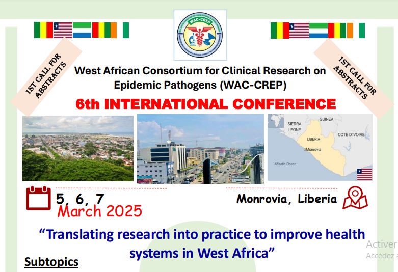 Call for Abstract: WACCREP 6th Conference in Monrovia, March 2025